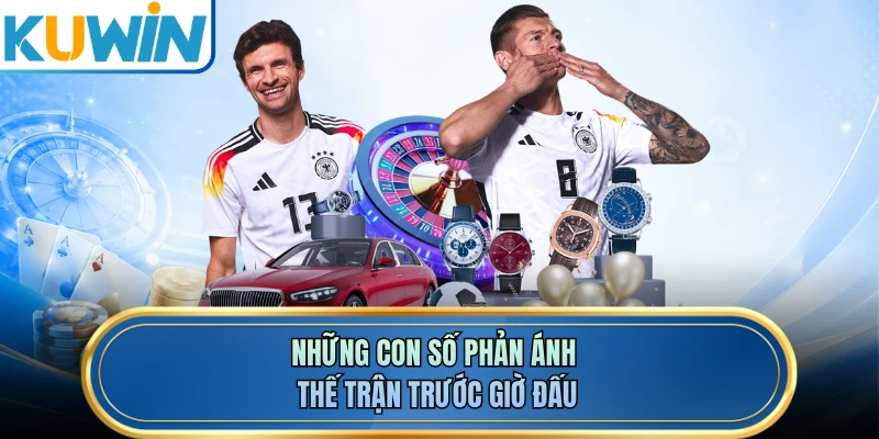 Những con số phản ánh thế trận trước giờ đấu
